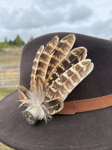 Large Pheasant Feather Hat Pin