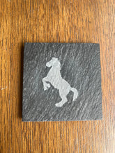 Load image into Gallery viewer, Rearing Horse Slate Coaster
