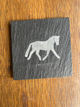 Load image into Gallery viewer, Trotting Horse Slate Coasters
