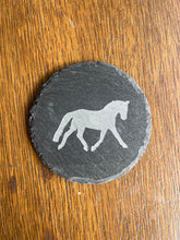 Load image into Gallery viewer, Trotting Horse Slate Coasters
