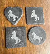 Load image into Gallery viewer, Rearing Horse Slate Coaster
