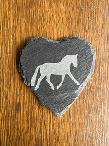 Trotting Horse Slate Coasters