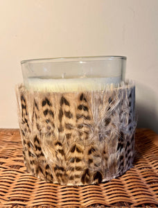 Pheasant Feather Candle Holder