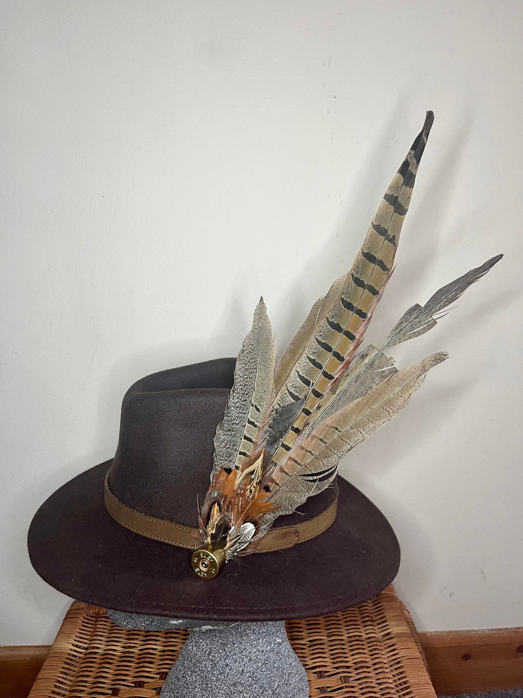 Large Pheasant Feather Hat Pin