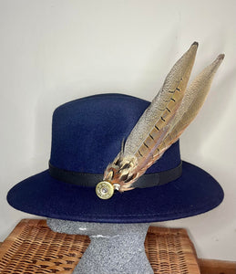 Large Pheasant feather Hat Pin