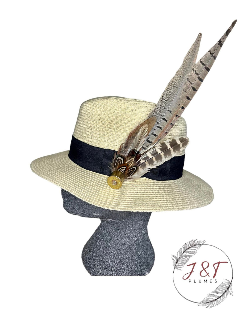 Large Pheasant Feather Hat Pin