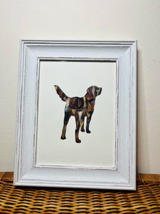 Mixed Feather Labrador Photo Frame