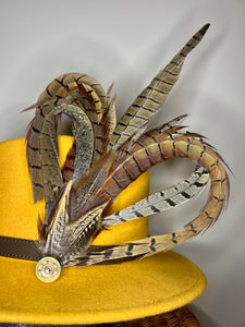 Large Feather Hat Pin