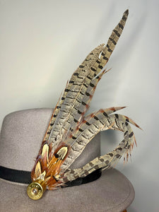 Large Feather Hat Pin