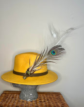 Load image into Gallery viewer, Peacock Feather Hat pin
