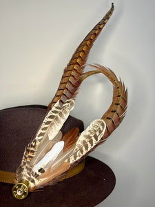 Large Feather Hat Pin