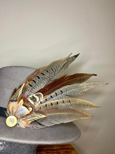 Extra Large Feather Hat Pin