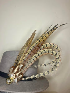 Extra Large Feather Hat Pin