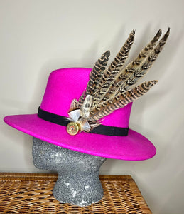 Large Feather Hat Pin