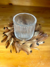 Load image into Gallery viewer, Orange Pheasant Feather Candle Holder Wreath
