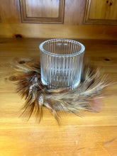 Load image into Gallery viewer, Fluffy Pheasant Feather Candle Holder Wreath
