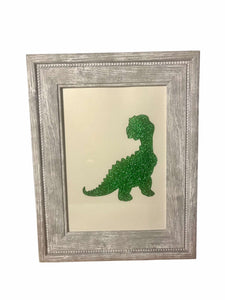 Dinosaur Glitter Photo Frame