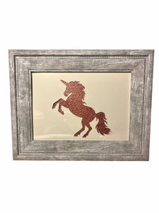 Unicorn Glitter Photo Frame