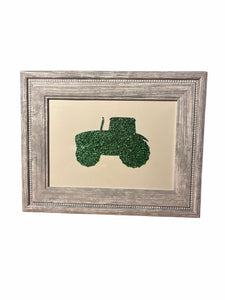 Tractor Glitter Photo Frame