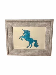 Unicorn Glitter Photo Frame