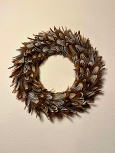 Medium Pheasant Feather Wreath