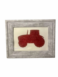 Tractor Glitter Photo Frame