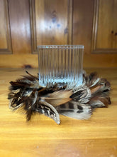 Load image into Gallery viewer, Mixed Feather Candle Holder Wreath
