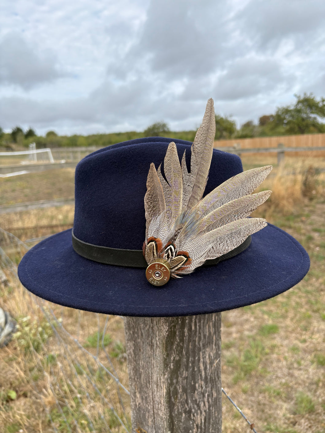 Large Pheasant Feather Hat Pin