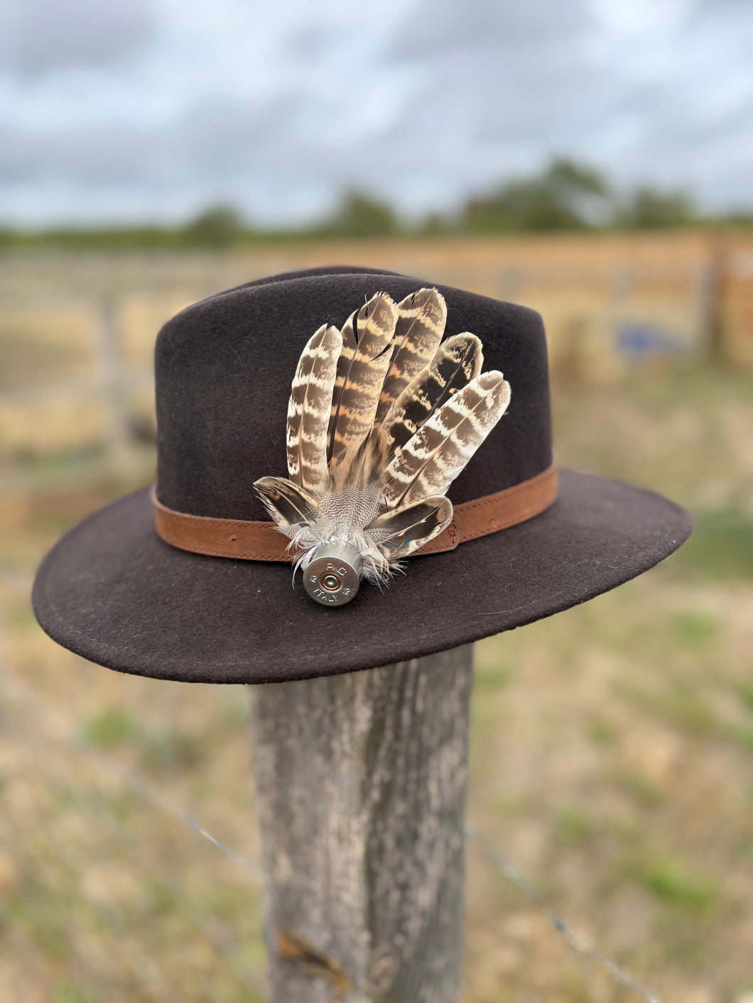 Large Pheasant Feather Hat Pin