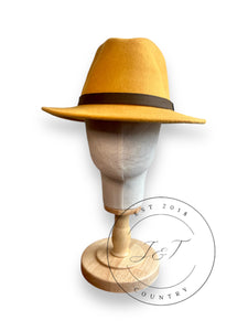 Mustard Classic Fedora