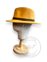 Load image into Gallery viewer, Mustard Classic Fedora
