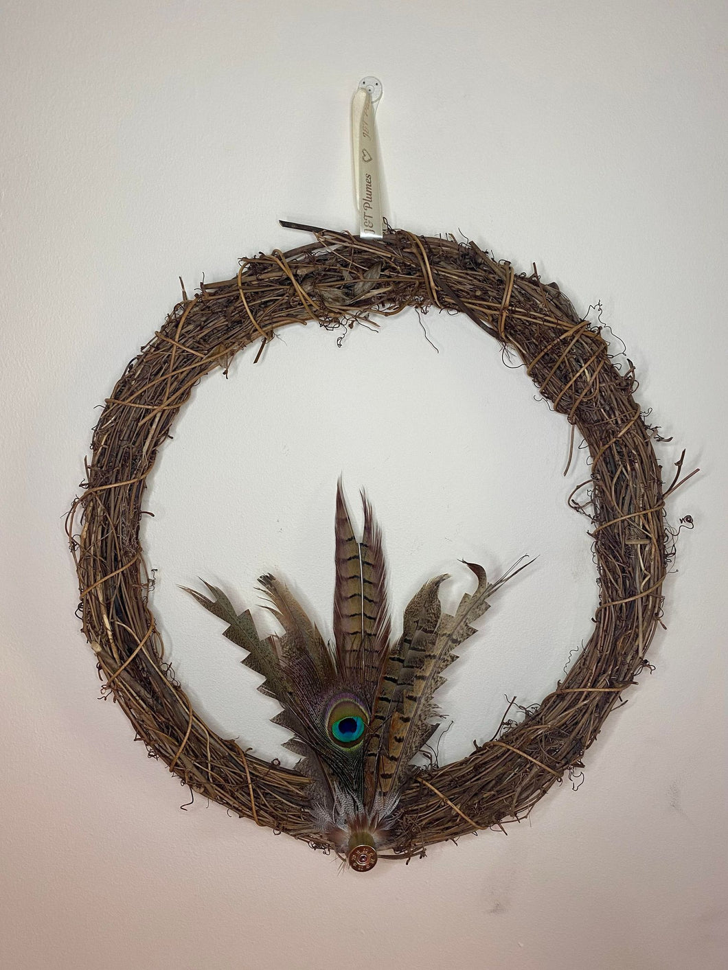 40cm Pheasant and Peacock Wreath