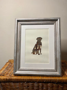 Labrador Feather Photo Frame