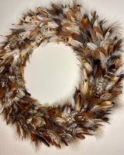 Load image into Gallery viewer, Large Mixed Feather Wreath
